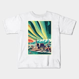 Reykjavik, Iceland, Travel poster Kids T-Shirt